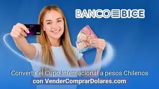 Como convertir el cupo internacional a nacional del Banco BICE