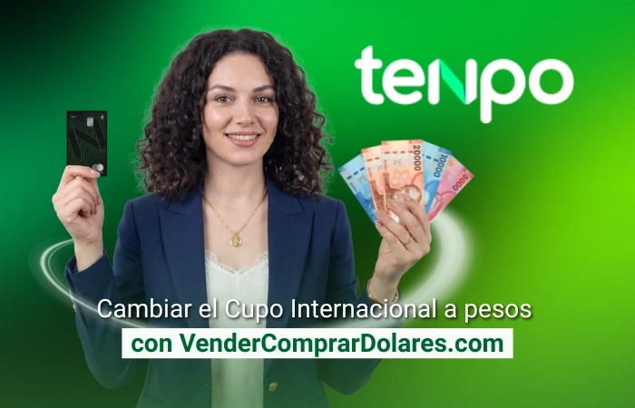 Como convertir el cupo internacional a nacional Tenpo (Cupo Dólar)