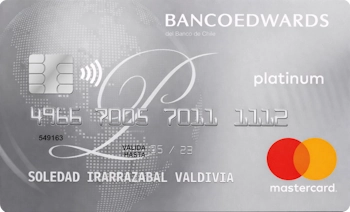 Cupo en Dólares de la tarjeta de crédito MasterCard Platinum Banco Edwards