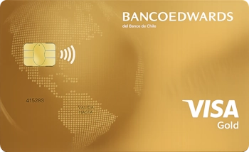 Cupo en Dólares de la tarjeta de crédito VISA Dorada Banco Edwards