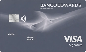 Cupo en Dólares de la tarjeta de crédito VISA Signature Banco Edwards