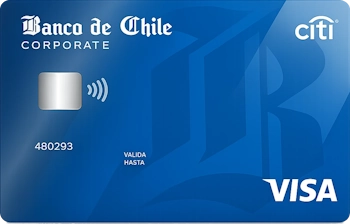 Tarjeta de Crédito Empresa VISA Corporate Banco de Chile / Citi con cupo en dólares