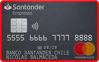 Cupo en Dólares de la tarjeta de crédito para Empresas MasterCard Banco del Santander