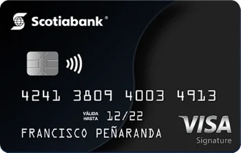Cupo en Dólares de la tarjeta de crédito VISA Black Signature del Banco Scotiabank Cupo en Dólares de la tarjeta de crédito VISA Black Signature del Banco Scotiabank